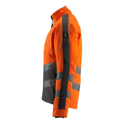 Mascot Sheffield Hi-Vis Fleece Jacket 15503-259 Right #colour_hi-vis-orange-dark-anthracite-grey
