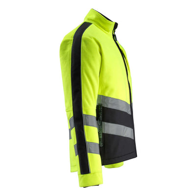 Mascot Sheffield Hi-Vis Fleece Jacket 15503-259 Left #colour_hi-vis-yellow-black