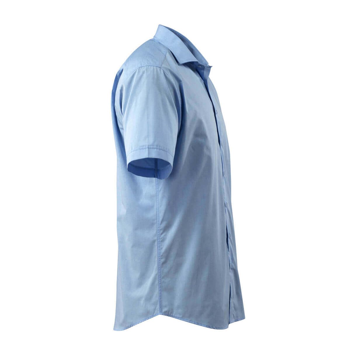 Mascot Short-Sleeve Work Shirt 50632-984 Left #colour_light-blue