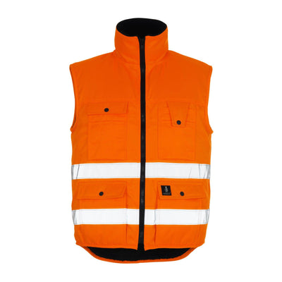 Mascot Solden Hi-Vis Winter Gilet 00554-660 Front#colour_hi-vis-orange