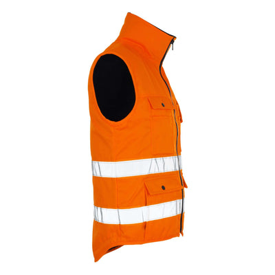 Mascot Solden Hi-Vis Winter Gilet 00554-660 Front#colour_hi-vis-orange Right#colour_hi-vis-orange Left#colour_hi-vis-orange
