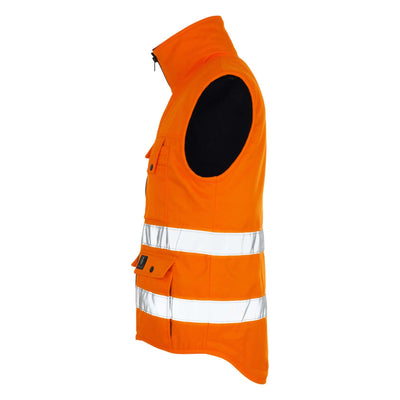 Mascot Solden Hi-Vis Winter Gilet 00554-660 Front#colour_hi-vis-orange Right#colour_hi-vis-orange