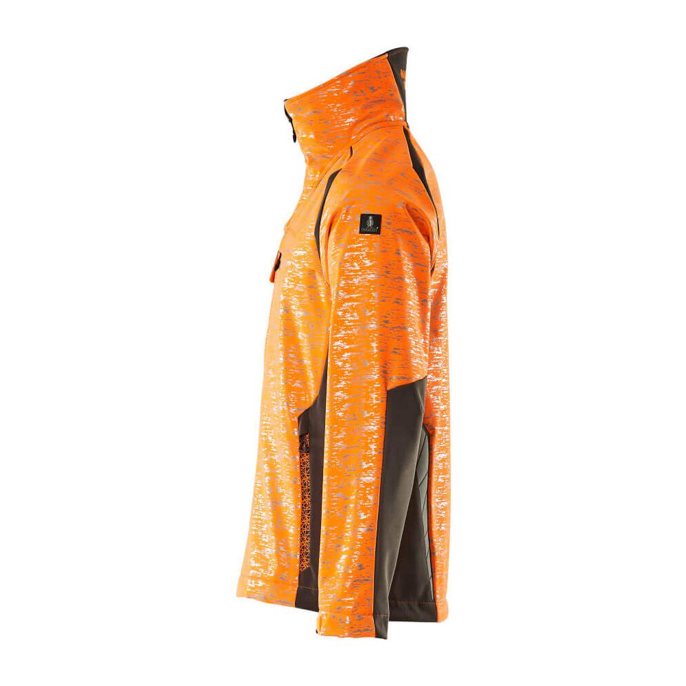 Mascot Softshell Jacket Water-Resistant 19202-291 Right #colour_hi-vis-orange-dark-anthracite-grey