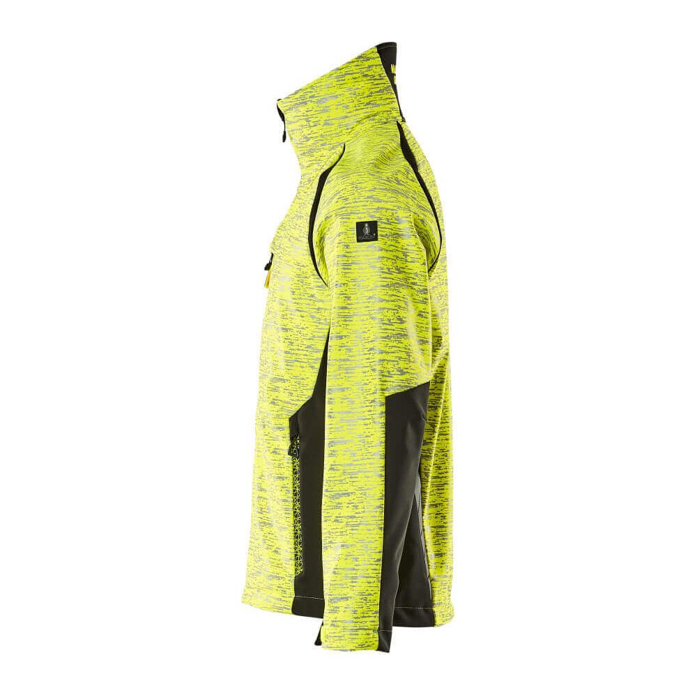 Mascot Softshell Jacket Water-Resistant 19202-291 Right #colour_hi-vis-yellow-black