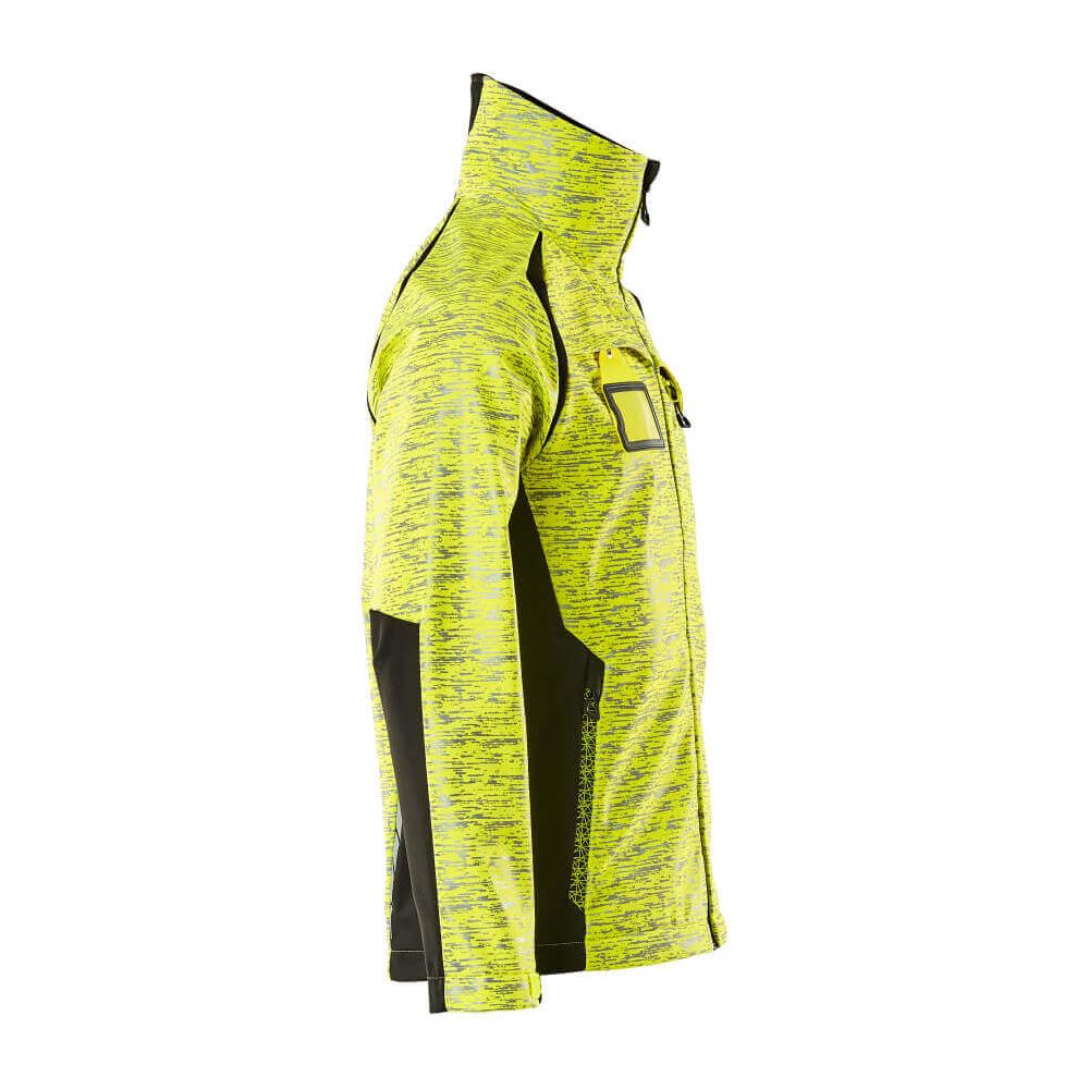 Mascot Softshell Jacket Water-Resistant 19202-291 Left #colour_hi-vis-yellow-black