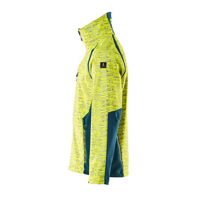 Mascot Softshell Jacket Water-Resistant 19202-291 Right #colour_hi-vis-yellow-dark-petroleum