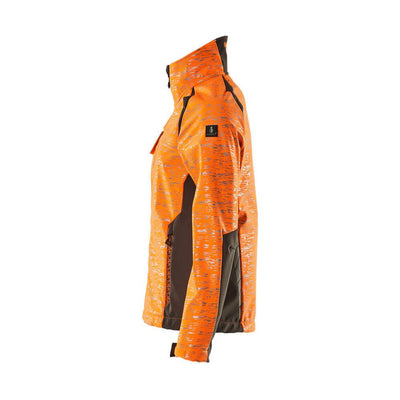 Mascot Softshell Jacket Water-Resistant 19212-291 Right #colour_hi-vis-orange-dark-anthracite-grey