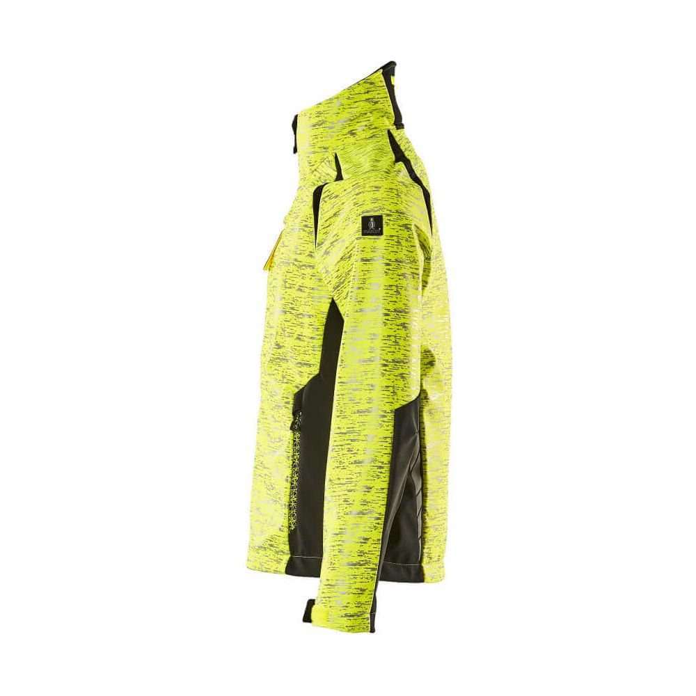 Mascot Softshell Jacket Water-Resistant 19212-291 Right #colour_hi-vis-yellow-black