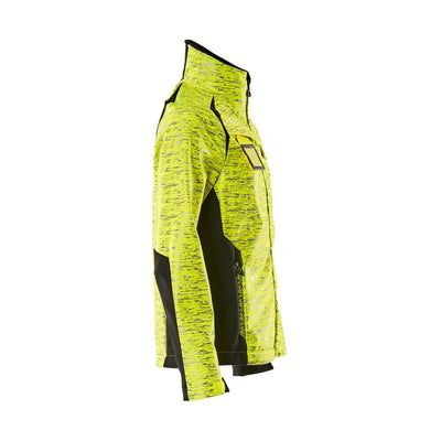Mascot Softshell Jacket Water-Resistant 19212-291 Left #colour_hi-vis-yellow-black