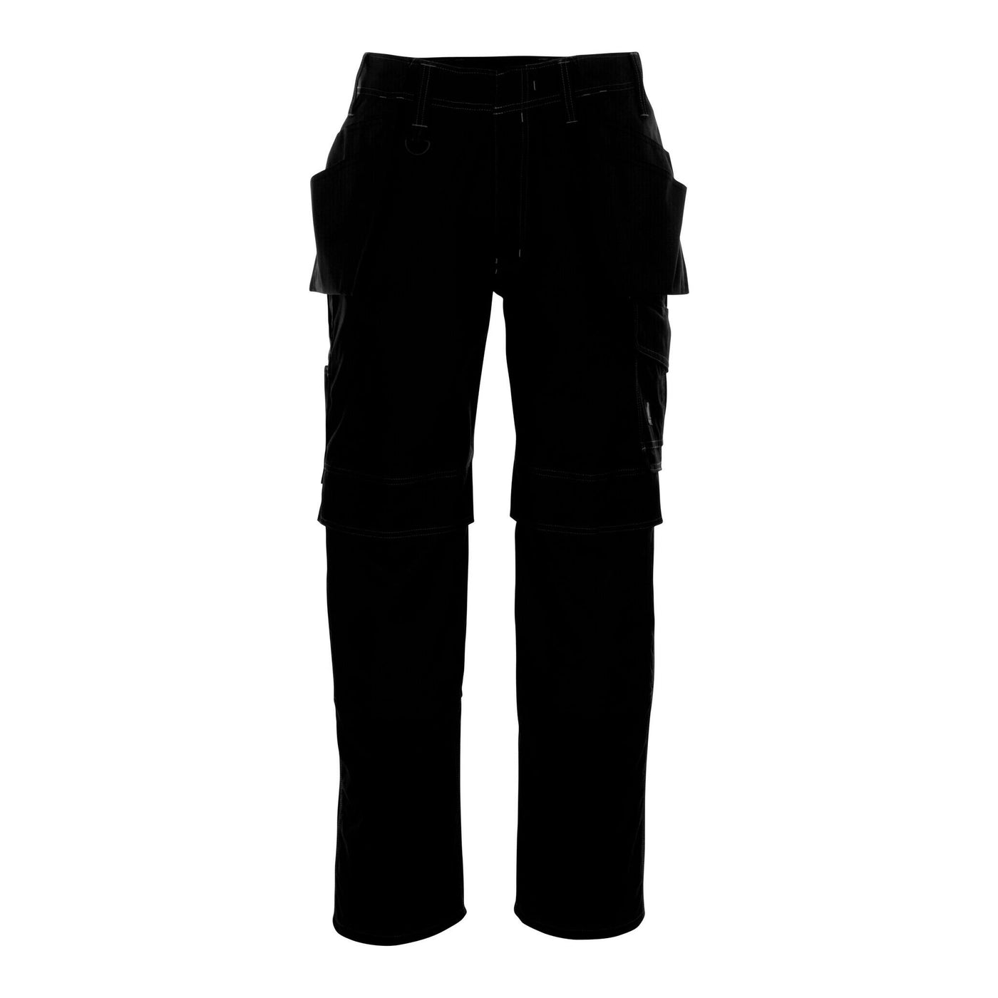 Mascot Springfield Trousers Keepad and Holster pockets 10131-154 Front #colour_black