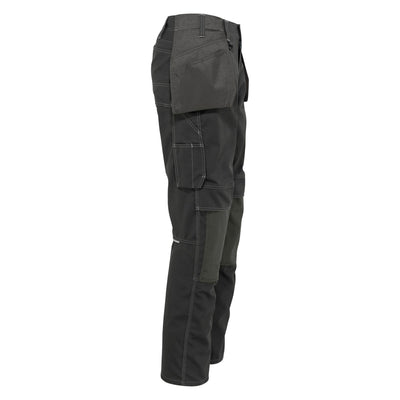 Mascot Springfield Trousers Keepad and Holster pockets 10131-154 Left #colour_dark-anthracite-grey