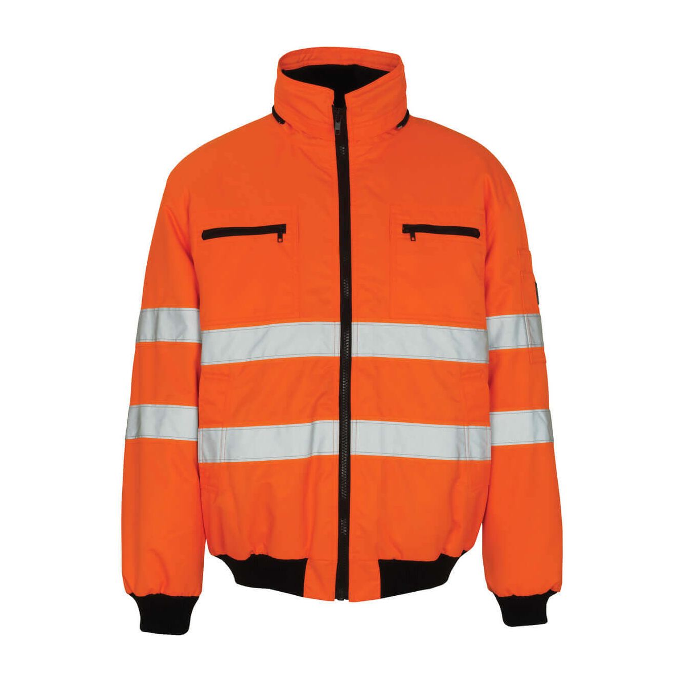 Mascot St Moritz Hi-Vis Pilot Jacket 00534-880 Front #colour_hi-vis-orange