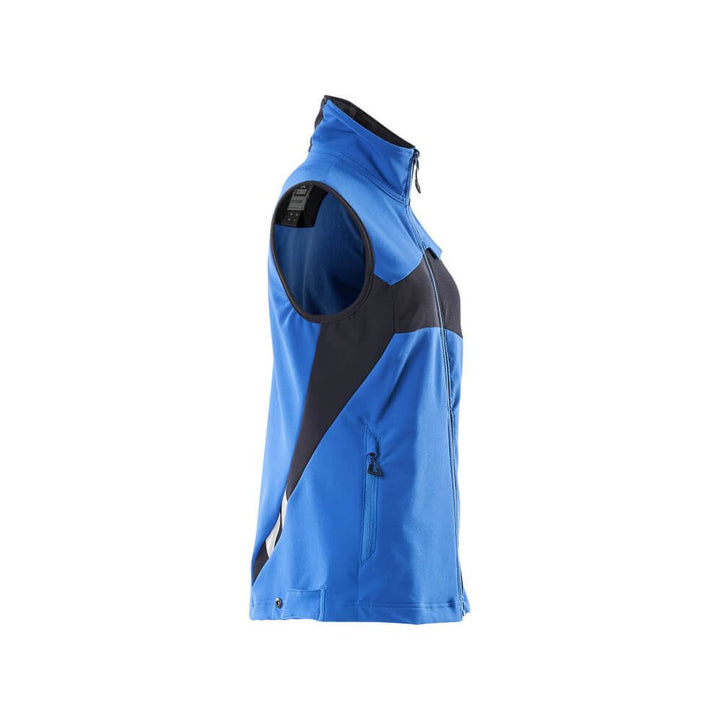 Mascot Stretch Gilet 18375-511 Left #colour_azure-blue-dark-navy-blue