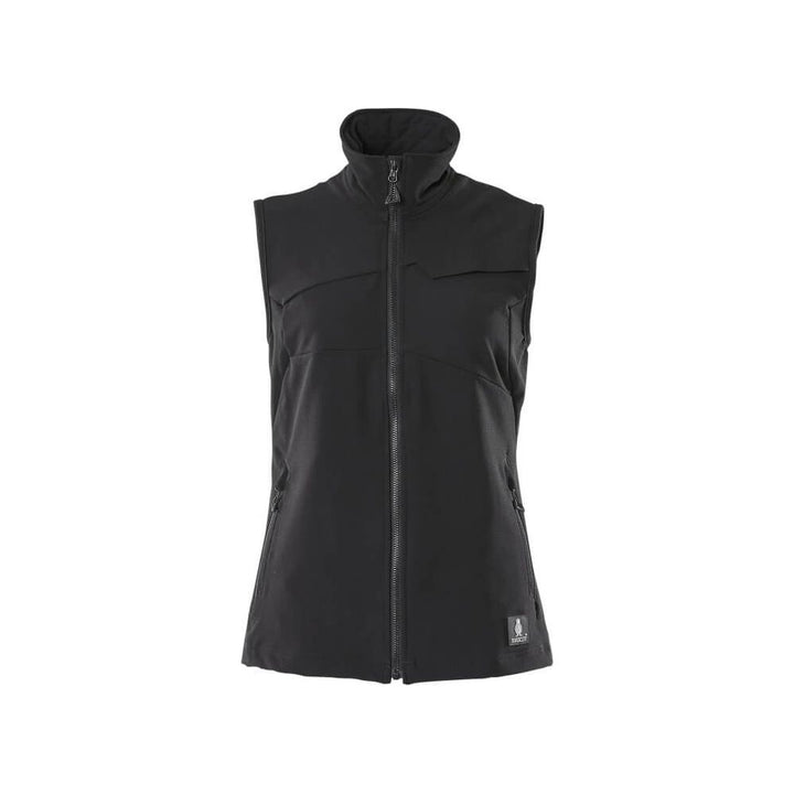 Mascot Stretch Gilet 18375-511 Front #colour_black