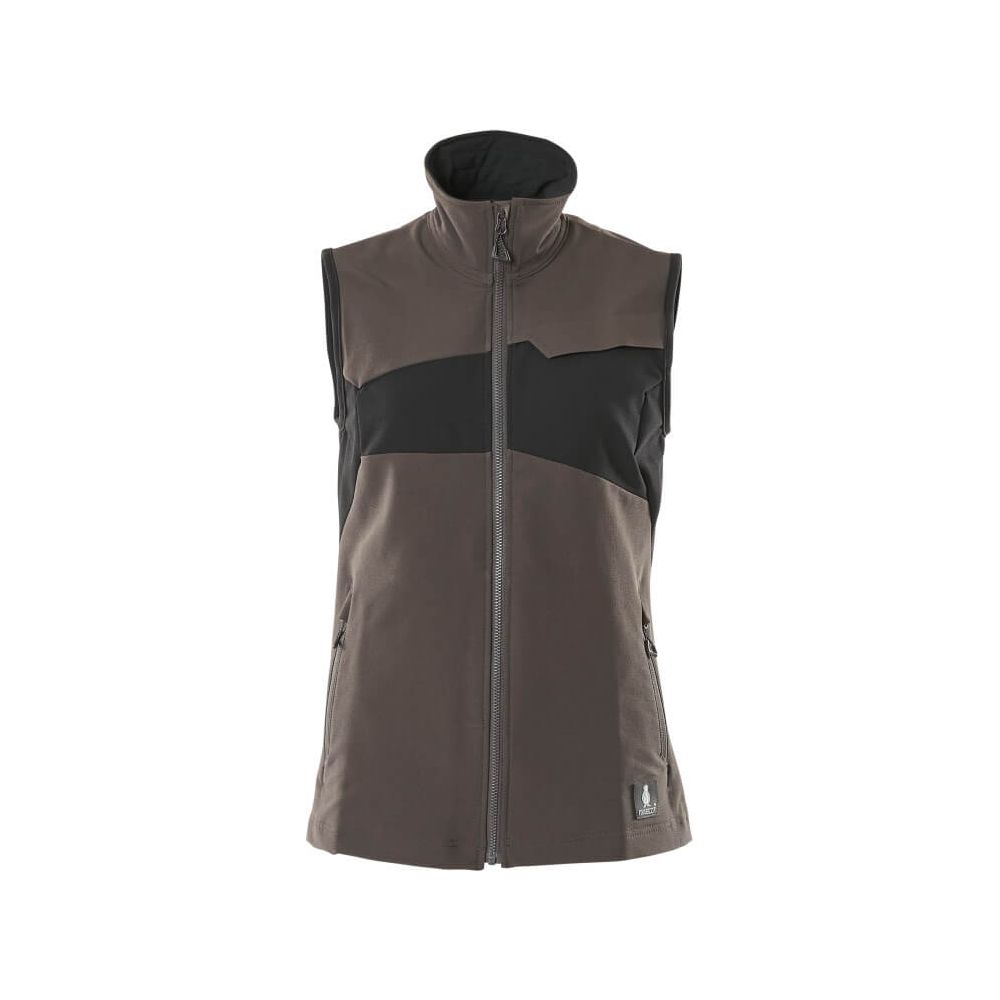 Mascot Stretch Gilet 18375-511 Front #colour_dark-anthracite-grey-black