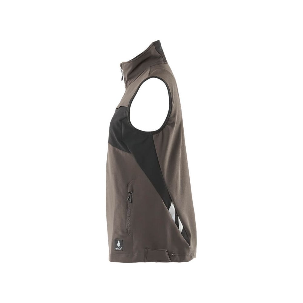 Mascot Stretch Gilet 18375-511 Right #colour_dark-anthracite-grey-black