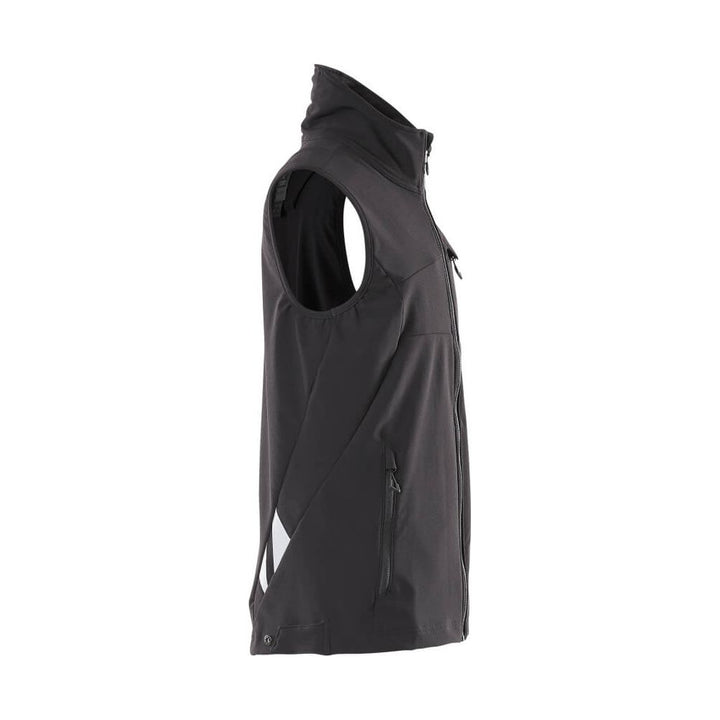 Mascot Stretch Gilet Lightweight Water-Repellent 18365-511 Left #colour_black