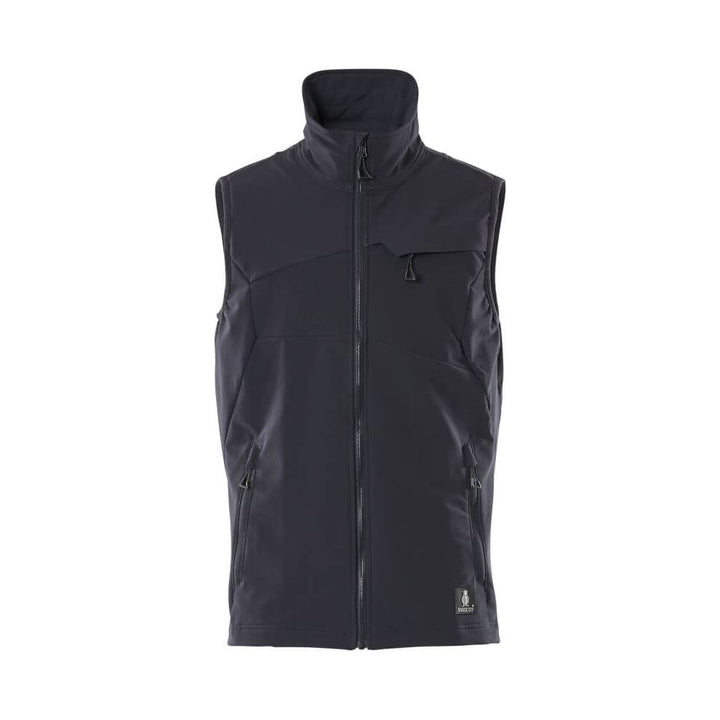 Mascot Stretch Gilet Lightweight Water-Repellent 18365-511 Front #colour_dark-navy-blue