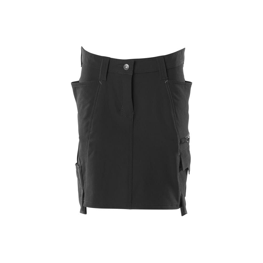 Mascot Stretch Work Skirt 18247-511 Front #colour_black