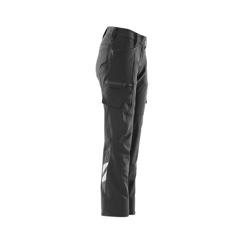 Mascot Stretch Work Trousers 18178-511 Left #colour_black