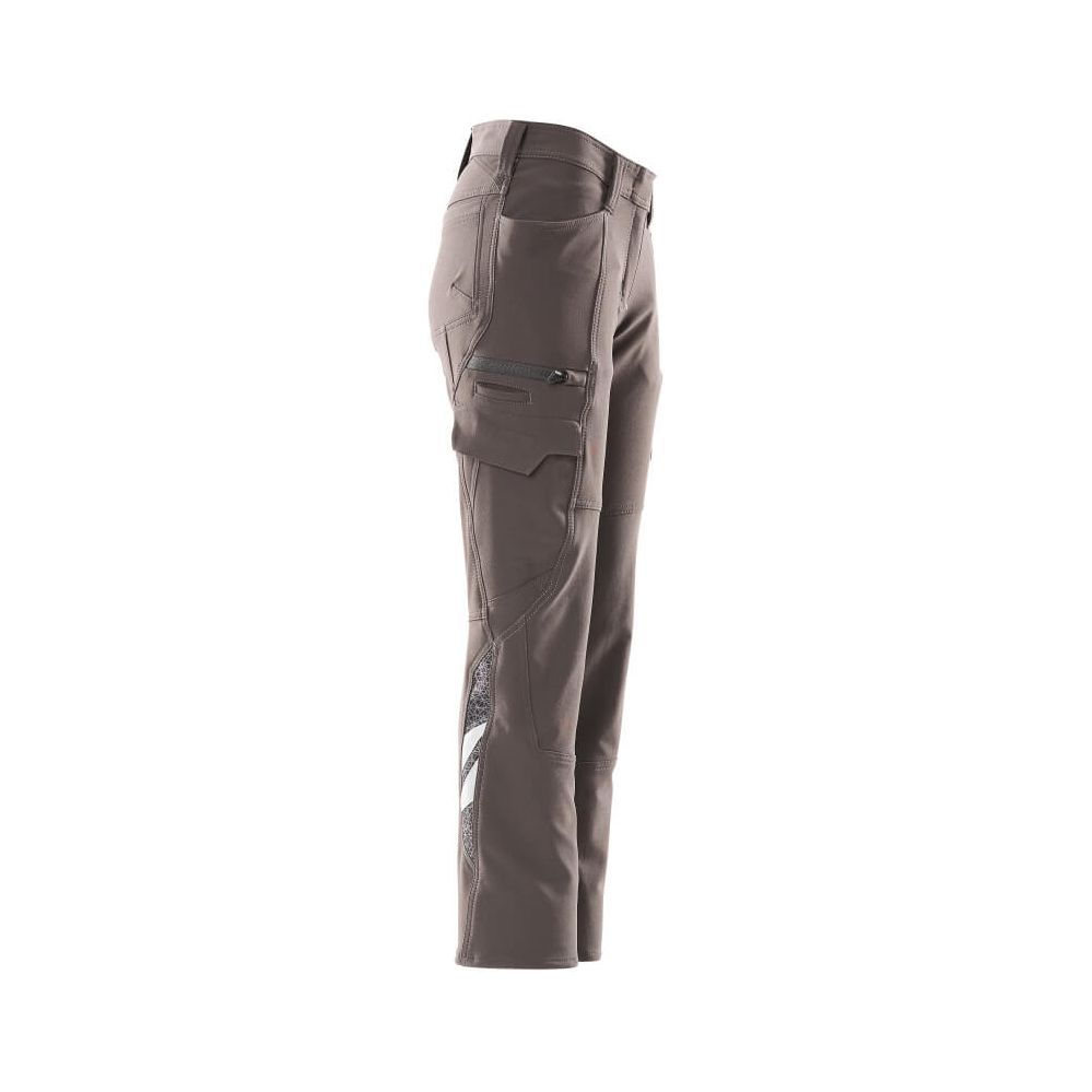 Mascot Stretch Work Trousers 18178-511 Left #colour_dark-anthracite-grey