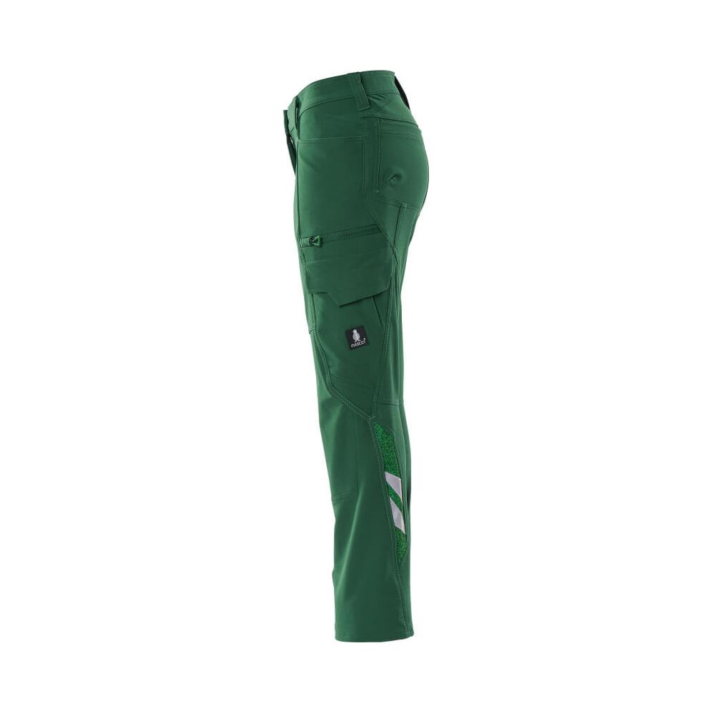 Mascot Stretch Work Trousers 18178-511 Right #colour_green
