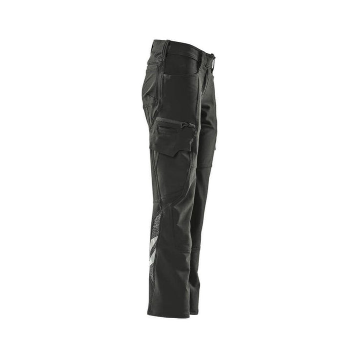 Mascot Stretch Work Trousers 18188-511 Left #colour_black