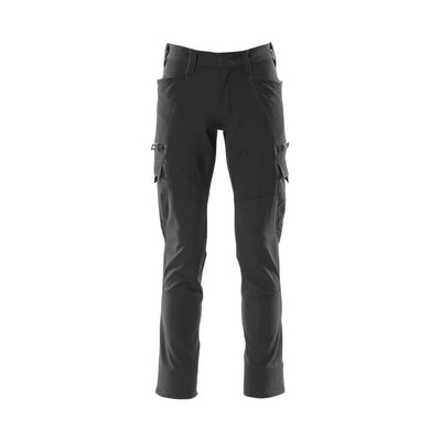 Mascot Stretch Work Trousers 18279-511 Front #colour_black