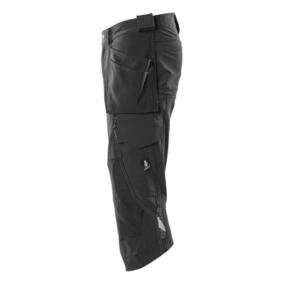 Mascot Stretch Work Trousers 3-4-Length 18249-311 Right #colour_black