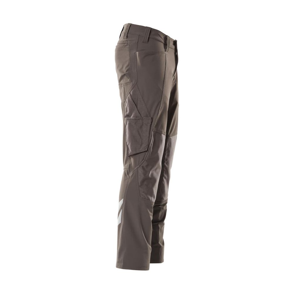 Mascot Stretch Work Trousers Kneepad-Pockets 18179-511 Left #colour_dark-anthracite-grey