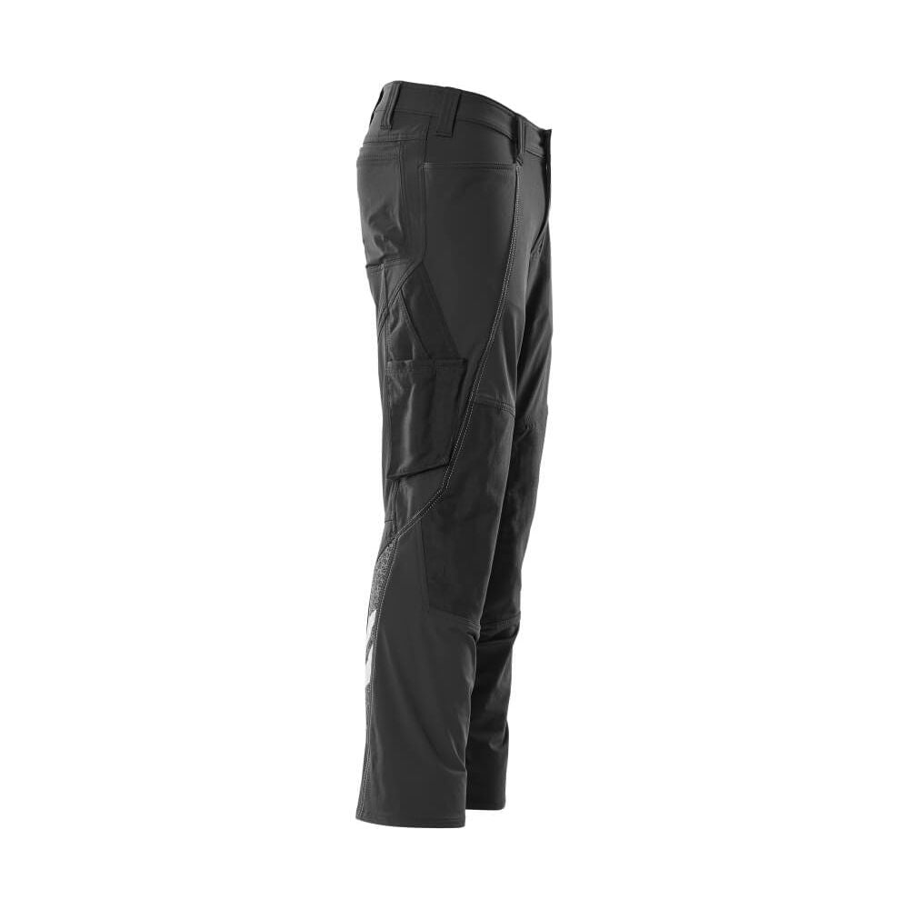 Mascot Stretch Work Trousers Kneepad-Pockets 18479-311 Left #colour_black