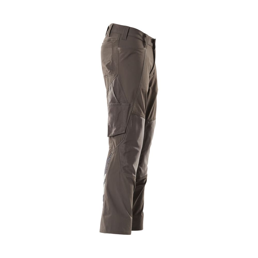 Mascot Stretch Work Trousers Kneepad-Pockets 18479-311 Left #colour_dark-anthracite-grey