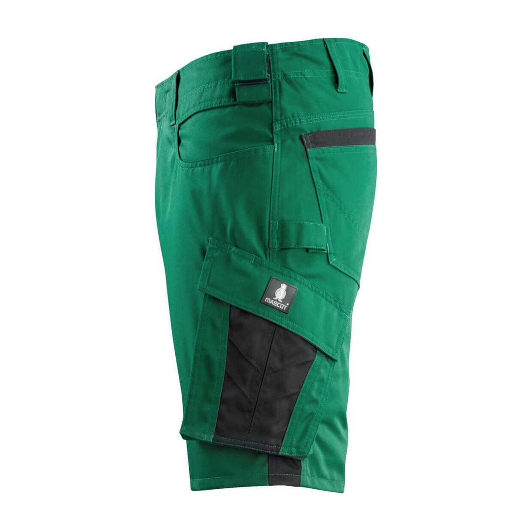 Mascot Stuttgart Work Shorts 12049-442 Right #colour_green-black