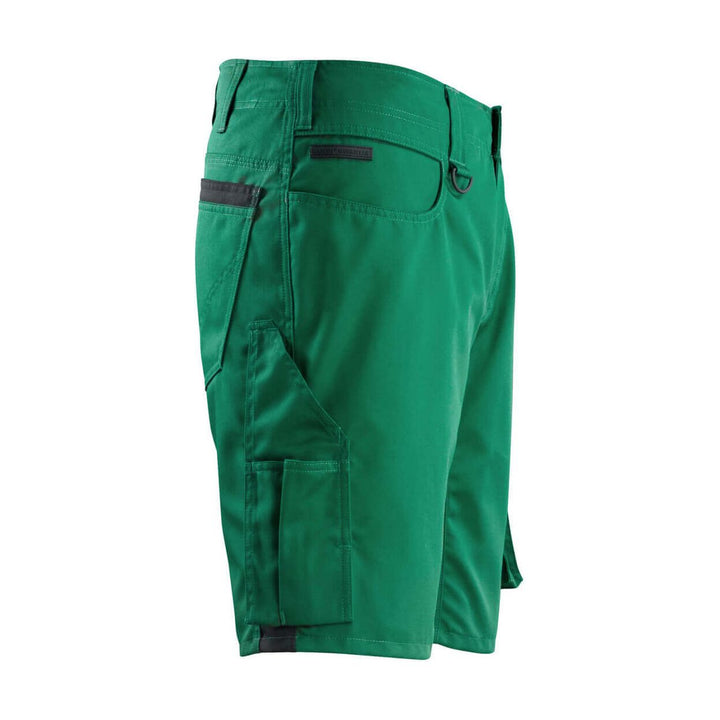 Mascot Stuttgart Work Shorts 12049-442 Left #colour_green-black