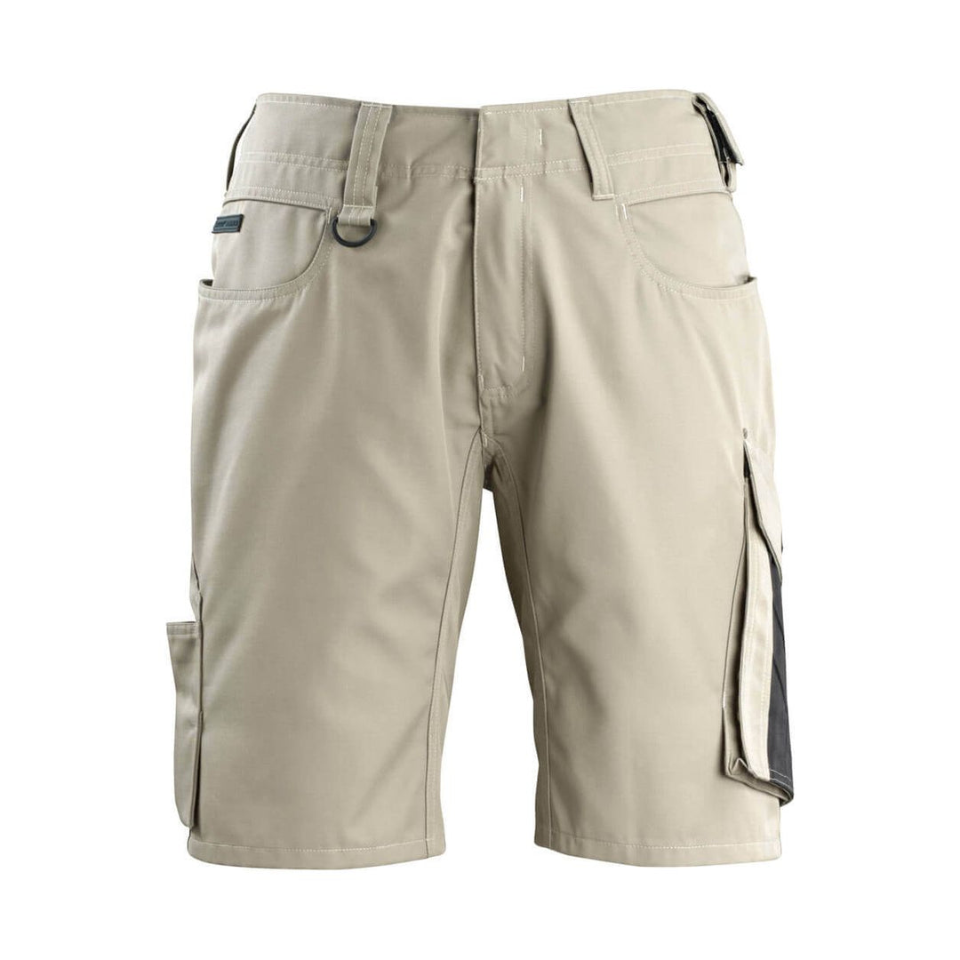 Mascot Stuttgart Work Shorts 12049-442 Front #colour_light-khaki-black