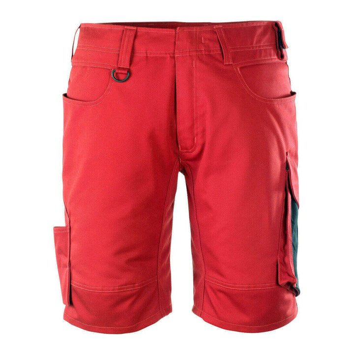 Mascot Stuttgart Work Shorts 12049-442 Front #colour_red-black