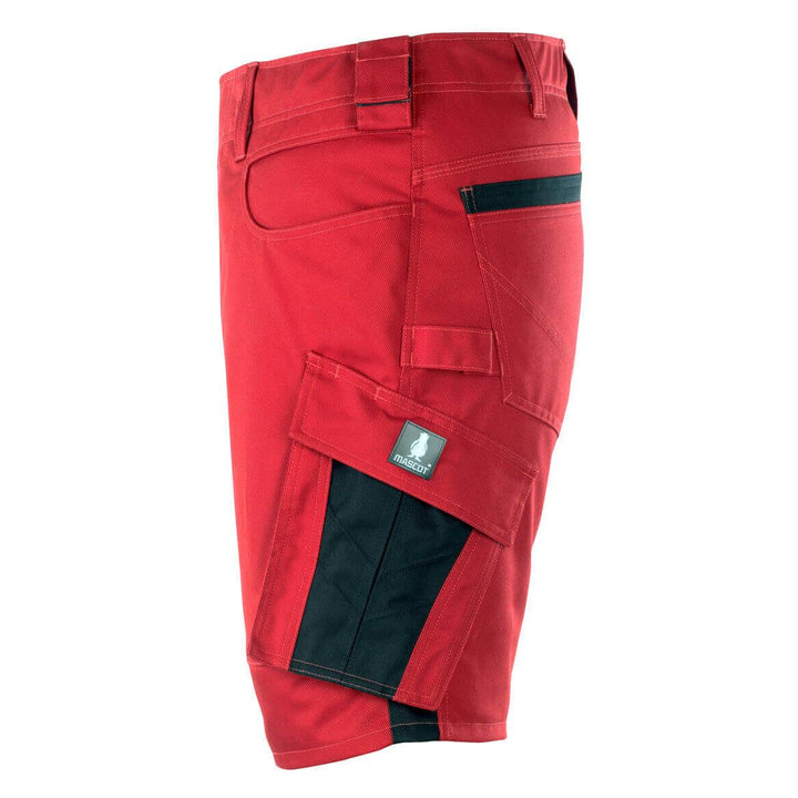 Mascot Stuttgart Work Shorts 12049-442 Right #colour_red-black