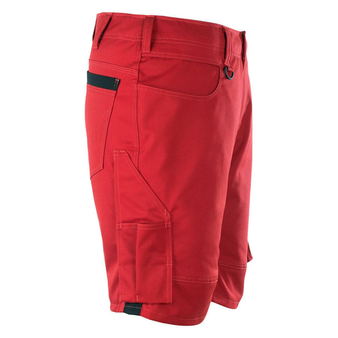 Mascot Stuttgart Work Shorts 12049-442 Left #colour_red-black