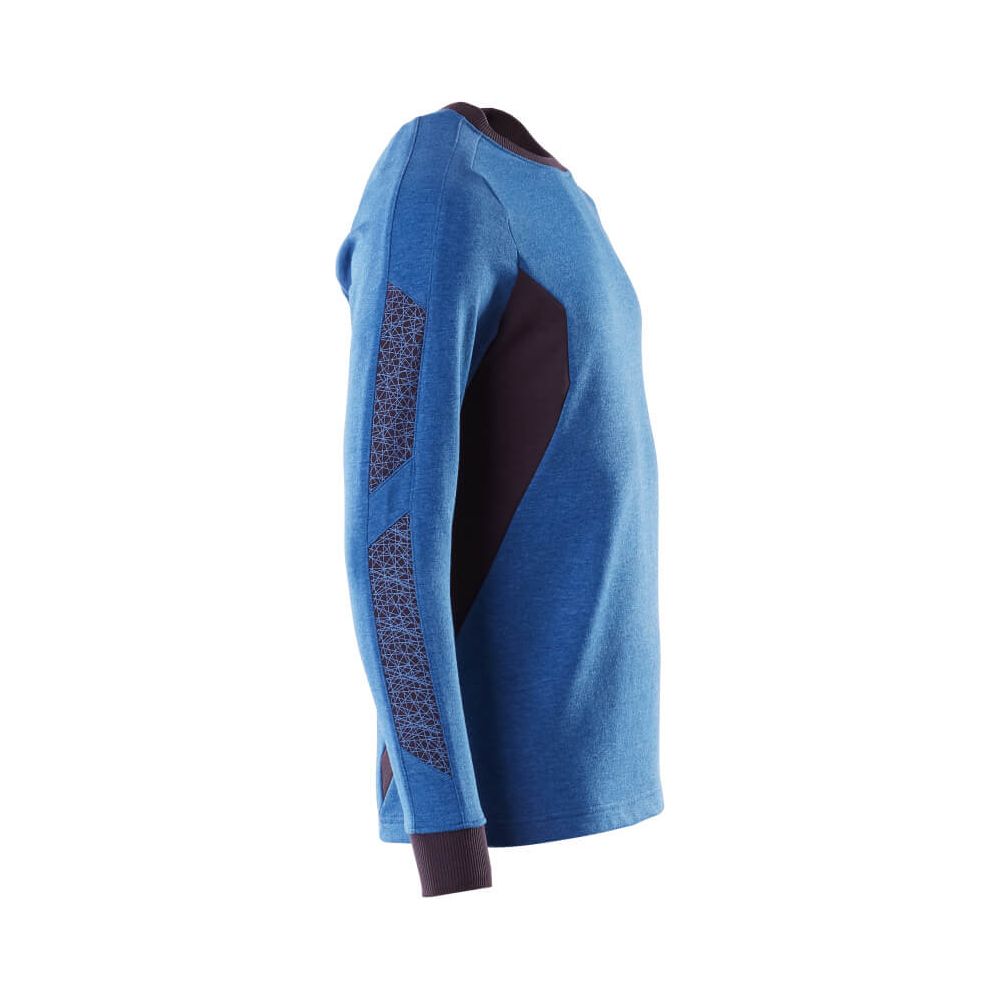 Mascot Sweatshirt Round-Neck 18384-962 Left #colour_azure-blue-dark-navy-blue