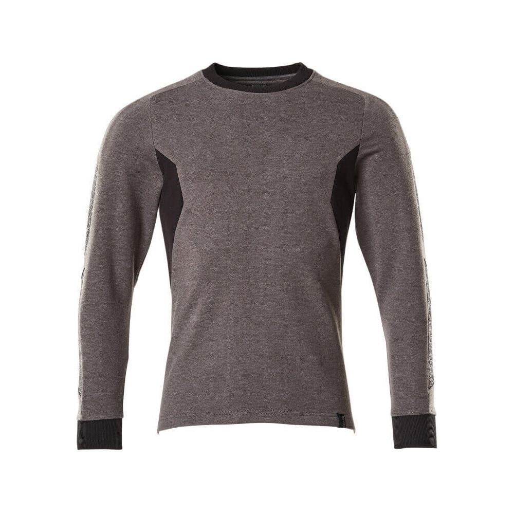 Mascot Sweatshirt Round-Neck 18384-962 Front #colour_dark-anthracite-grey-black