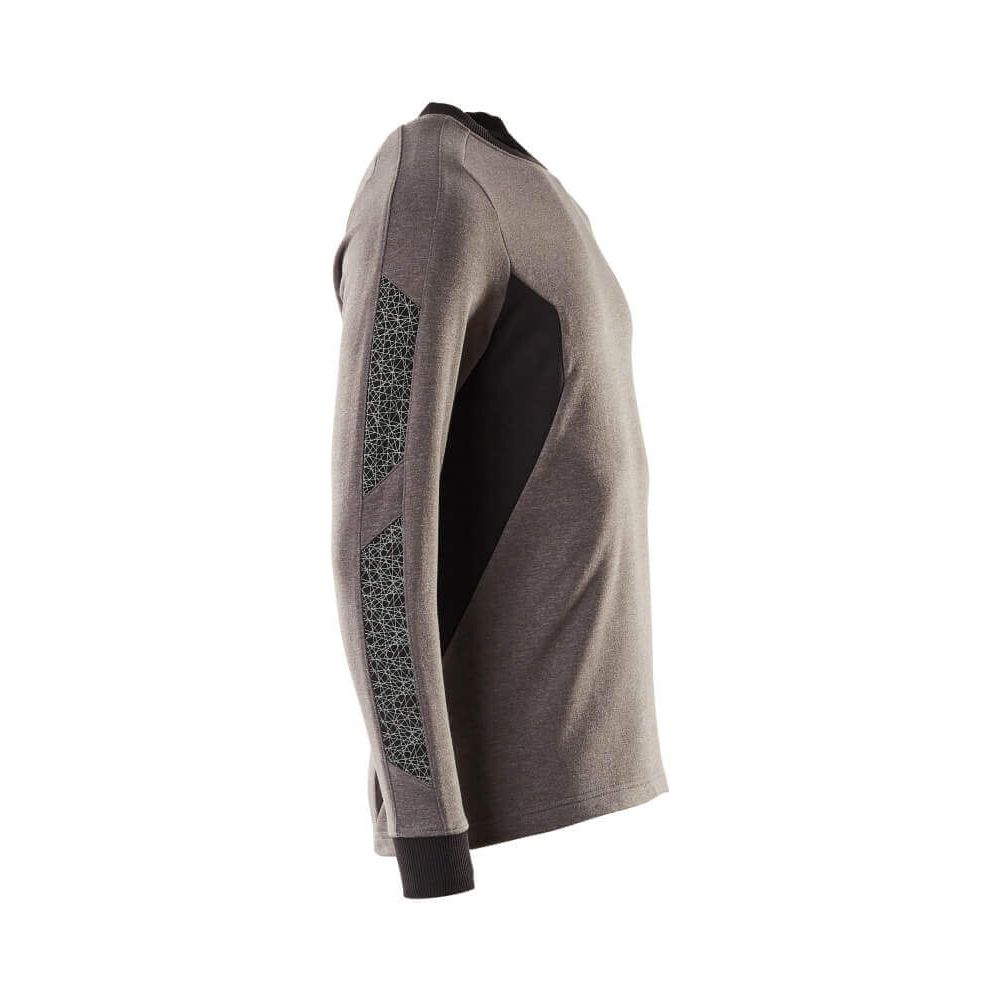 Mascot Sweatshirt Round-Neck 18384-962 Left #colour_dark-anthracite-grey-black