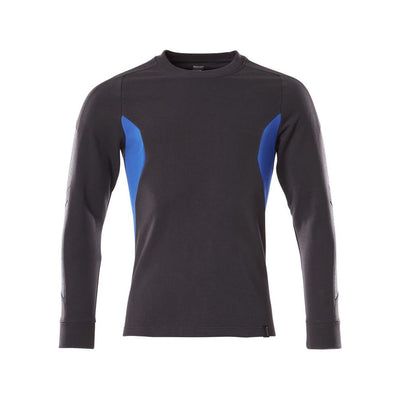 Mascot Sweatshirt Round-Neck 18384-962 Front #colour_dark-navy-blue-azure-blue