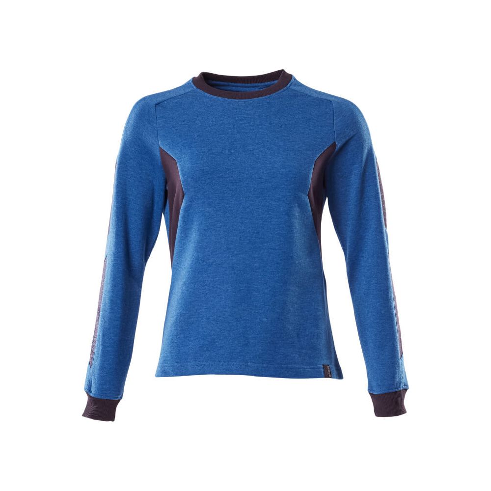 Mascot Sweatshirt Round-Neck 18394-962 Front #colour_azure-blue-dark-navy-blue