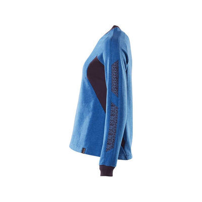 Mascot Sweatshirt Round-Neck 18394-962 Right #colour_azure-blue-dark-navy-blue