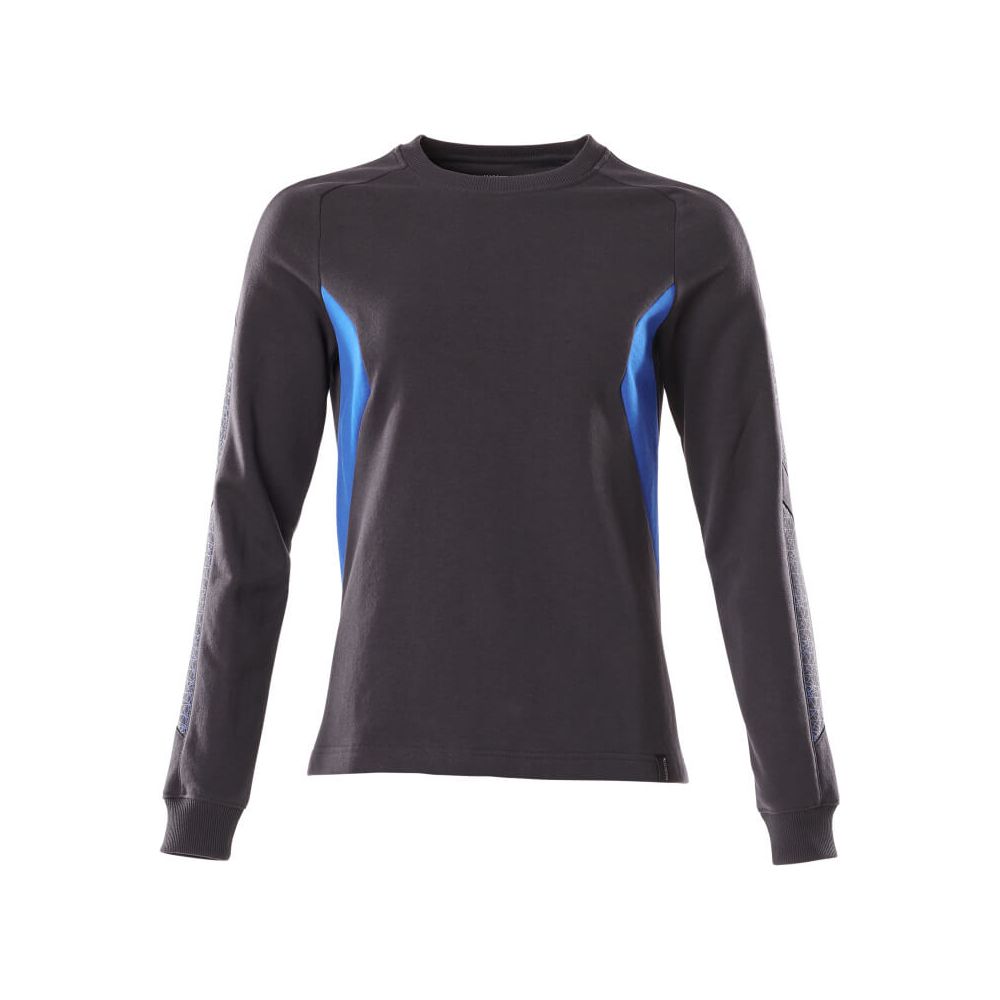 Mascot Sweatshirt Round-Neck 18394-962 Front #colour_dark-navy-blue-azure-blue