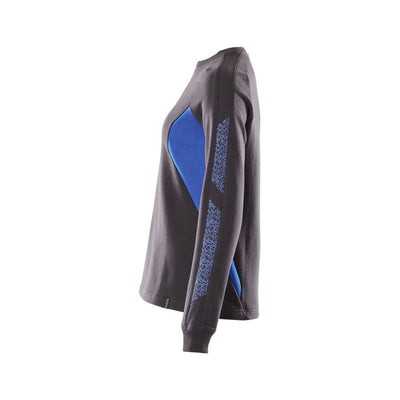 Mascot Sweatshirt Round-Neck 18394-962 Right #colour_dark-navy-blue-azure-blue