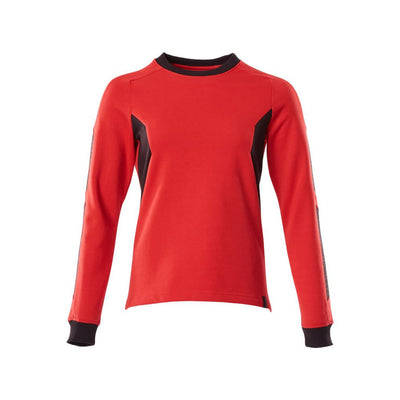 Mascot Sweatshirt Round-Neck 18394-962 Front #colour_traffic-red-black