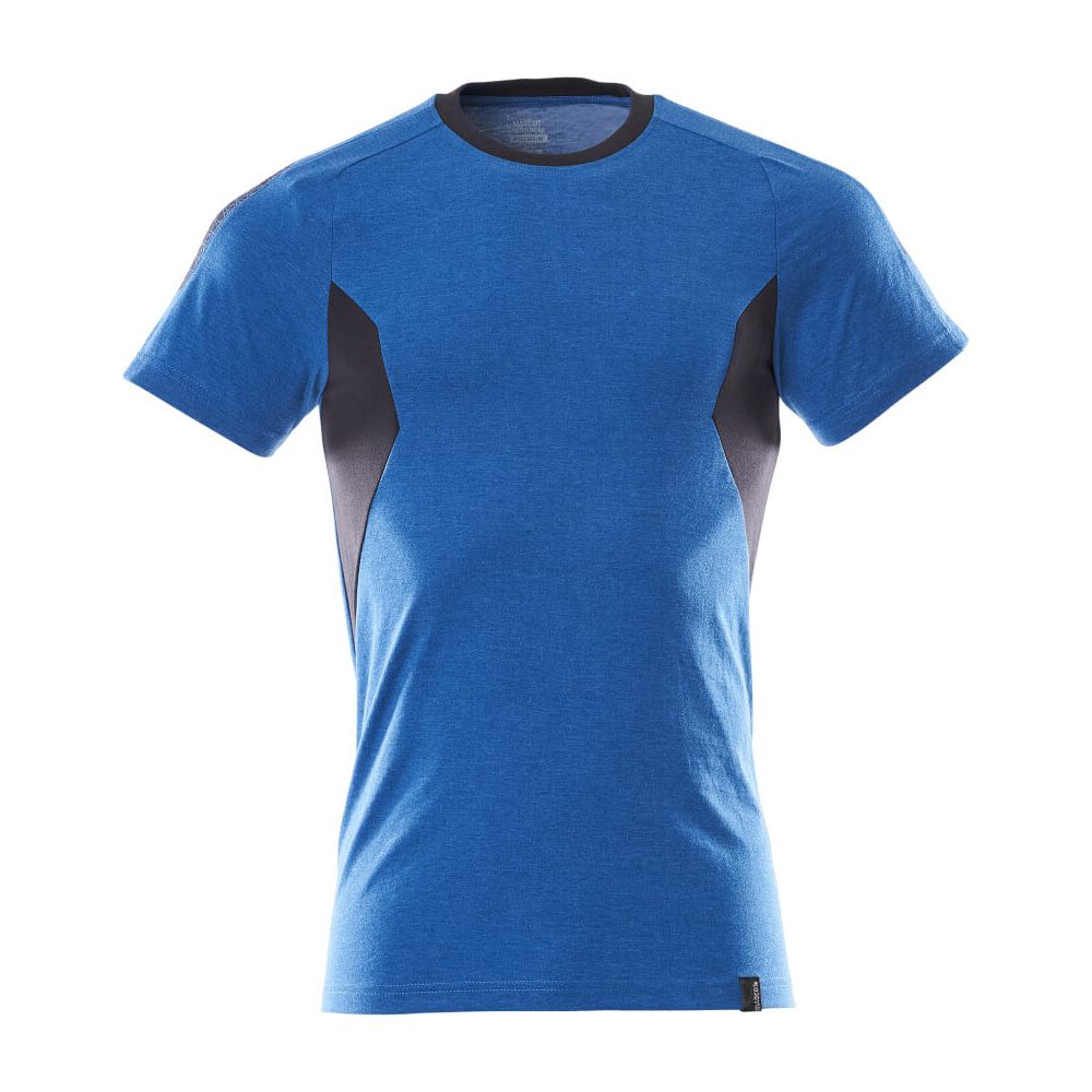 Mascot T-shirt Cotton 18382-959 Front #colour_azure-blue-dark-navy-blue