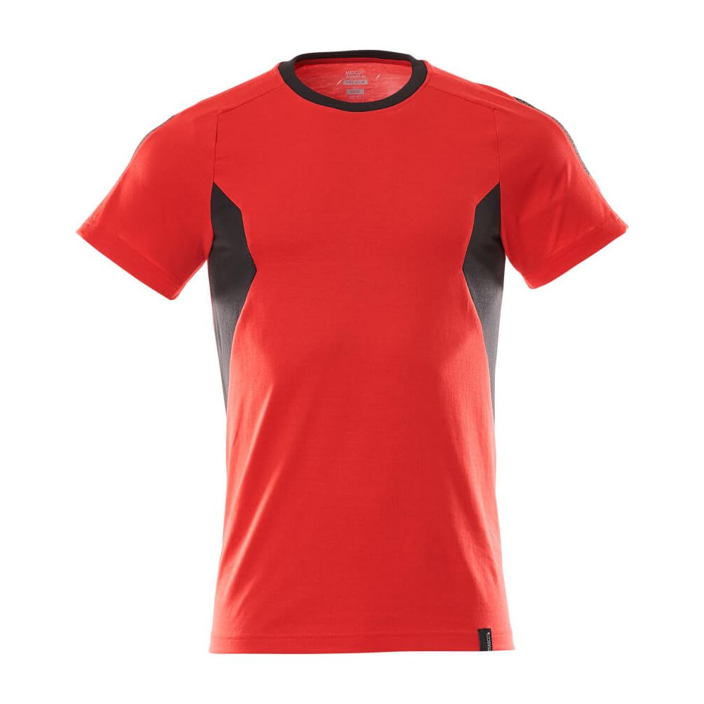 Mascot T-shirt Cotton 18382-959 Front #colour_traffic-red-black
