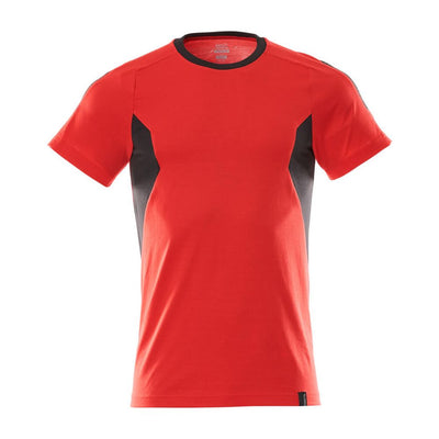 Mascot T-shirt Cotton 18382-959 Front #colour_traffic-red-black